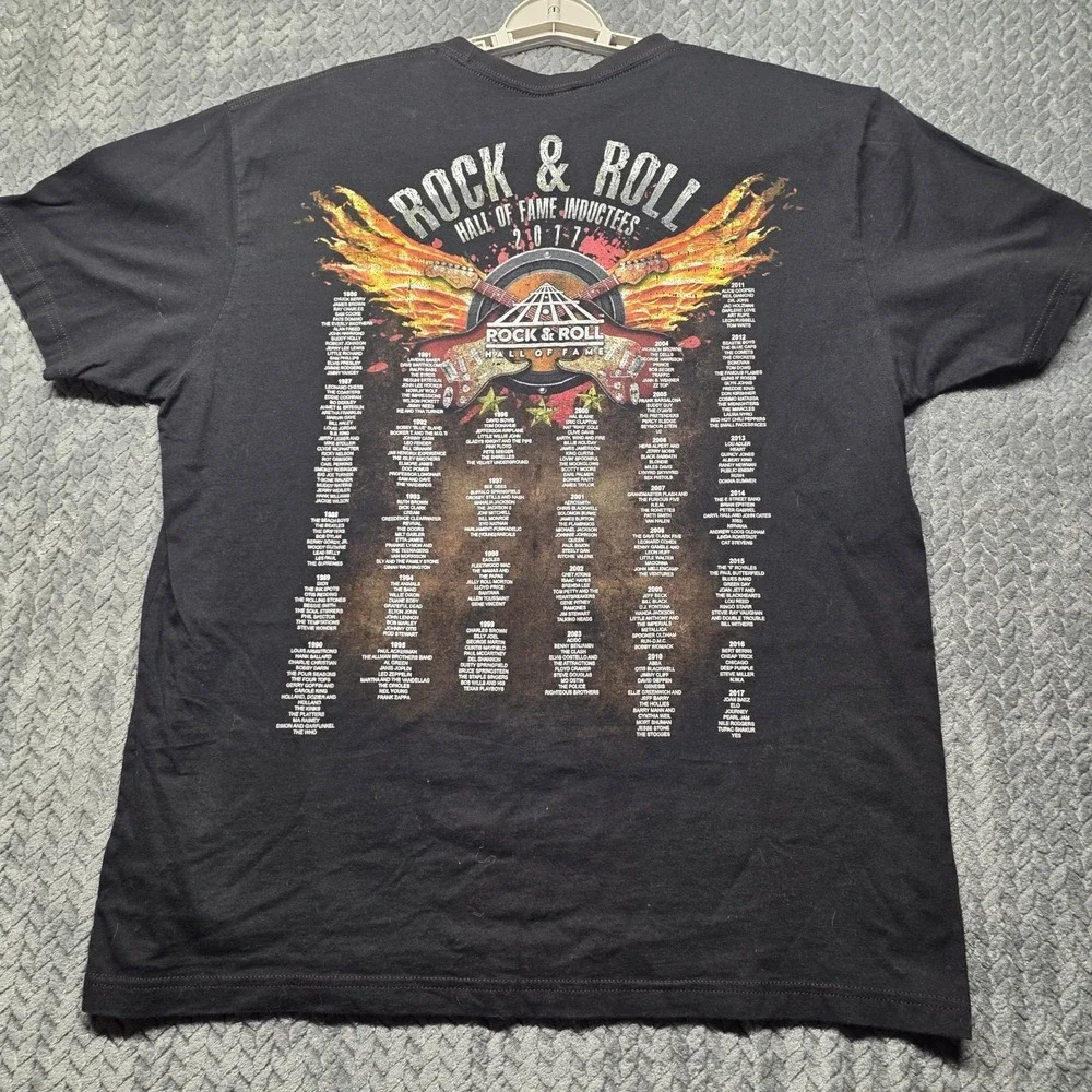 Rock & Roll Hall of Fame 2017 Inductees T Shirt‎ Men's XL Black